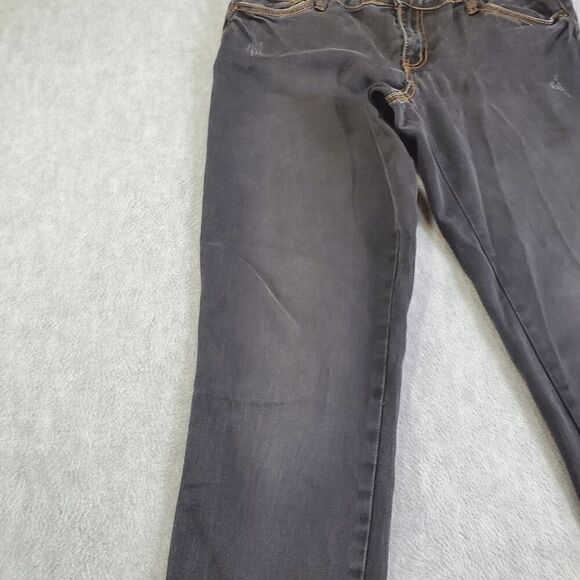 Blue Faith Jeans Womens 6 Black Skinny Straight Leg Denim - Picture 5 of 9